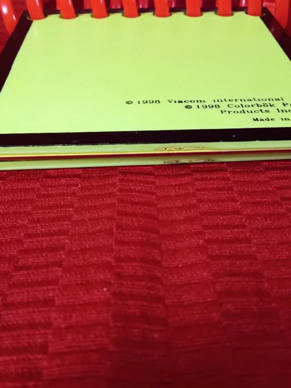 Vtg 1998 Blues Clues Handy Dandy Notebook Wipeable Pages Viacom (No Crayon) USED